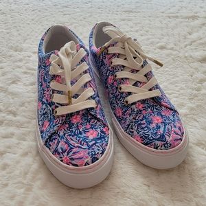 NWOT Lilly Pulitzer Abigail Lace Up Sneaker